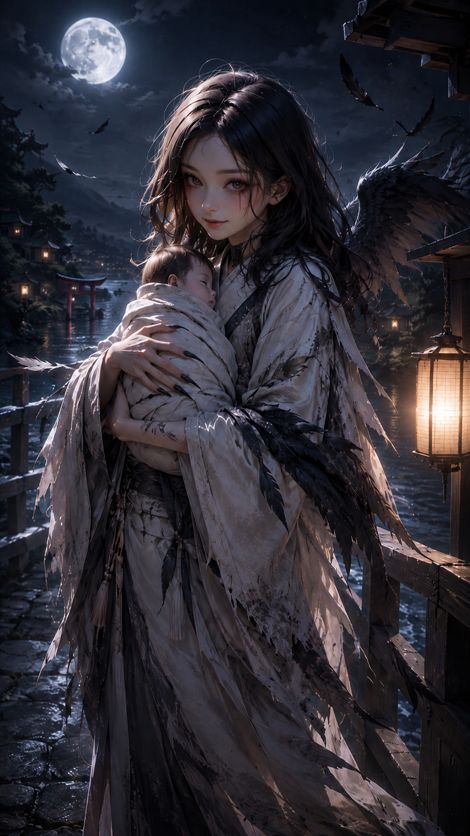 姑獲鳥|赤子を抱いて現れる産女の妖怪 - 特徴・由来・出現場所・危険度