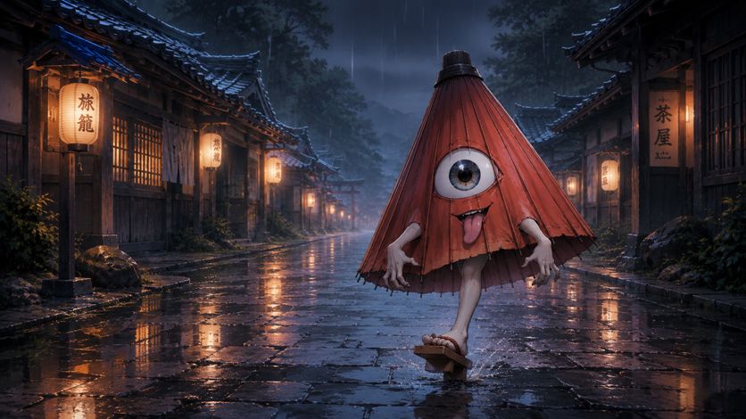 からかさ小僧｜古い傘に宿る付喪神 - 特徴・由来・出現場所・危険度