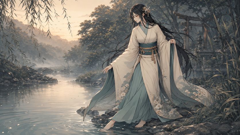 川姫｜水辺に現れる美しい女性の妖怪 – 特徴・出現場所・危険度